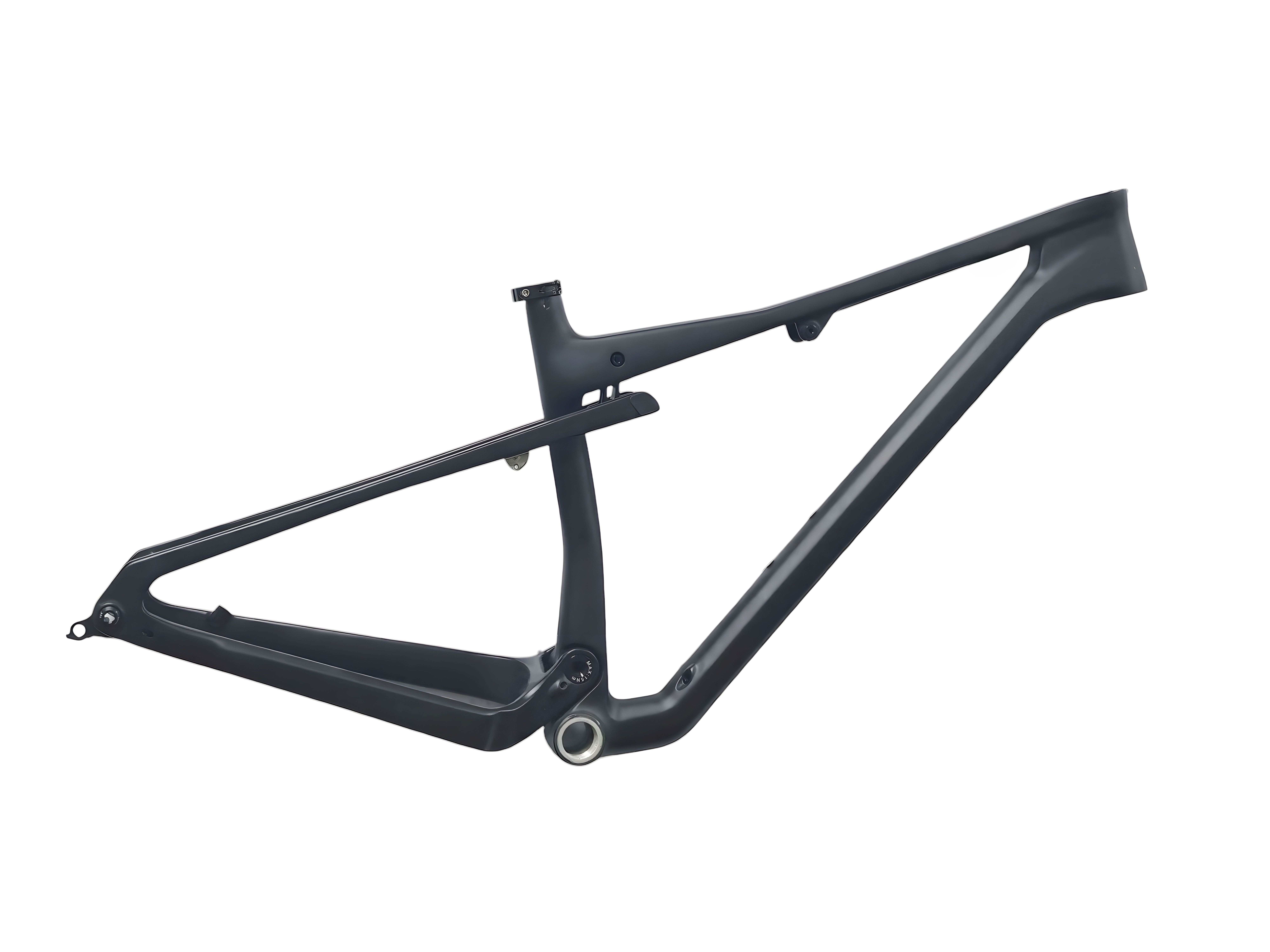 OB-M405  Full Suspension MTB Frame， XC Race Travel 90mm